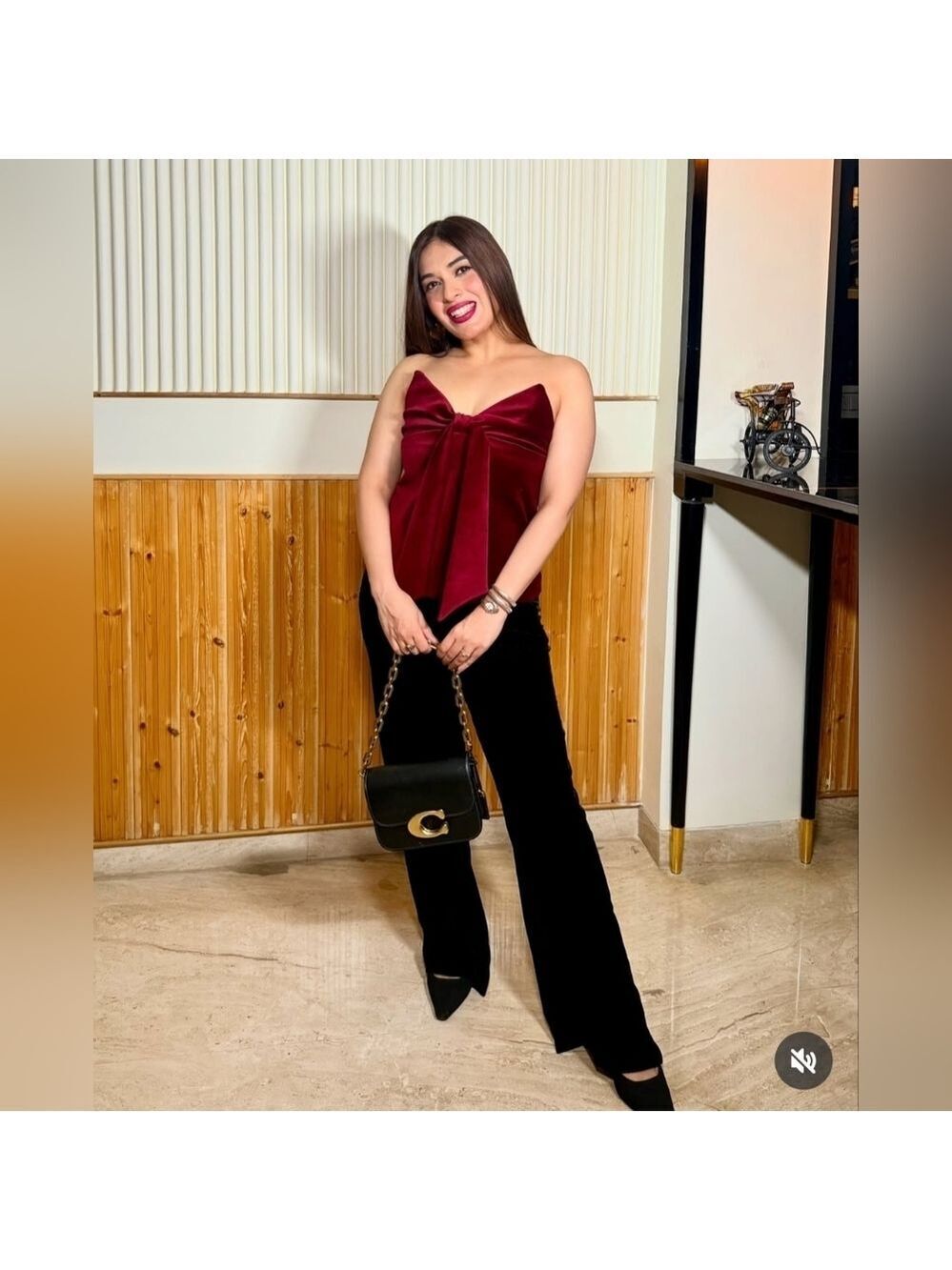 Zara VELVET BOW TOP - Picture 2 of 16